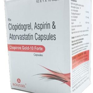 ATORVASTATIN 10 MG + CLOPIDOGREL 75 MG + ASPIRIN 150 MG CAPSULE