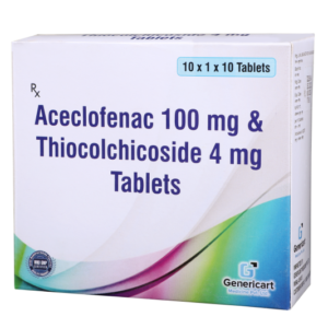 ACECLOFENAC 100 MG + THIOCOLCHICOSIDE 4 MG 10 TABLETS