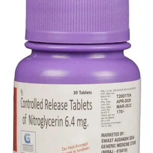 NITROGLYCERIN 6.4 MG(CR) 30 TABLETS