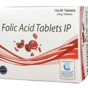 FOLIC ACID 5 MG 30 TABLETS
