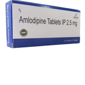 AMLODIPINE 2.5 MG  10 TABLETS