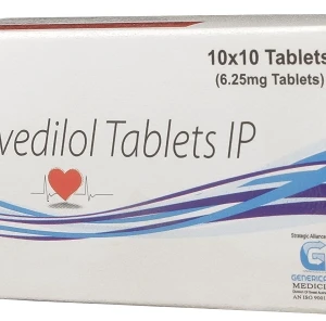 CARVEDILOL 6.25 MG 10 TABLETS
