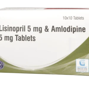 LISINOPRIL 5 MG + AMLODIPINE 5 MG  10 TABLETS