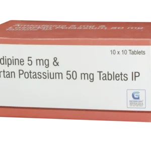 AMLODIPINE 5 MG + LOSARTAN 50 MG  10 TABLETS