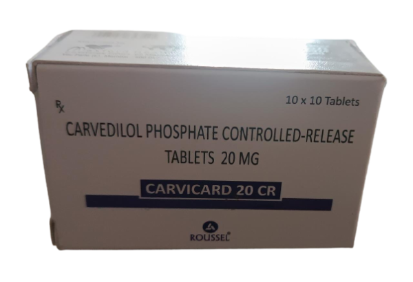 CARVICARD 20 CR 10 TABLETS