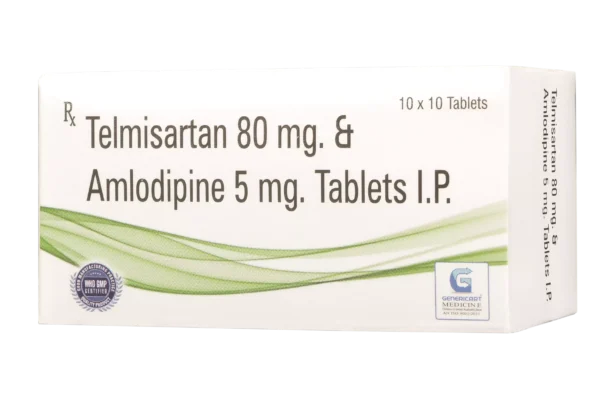 TELMISARTAN 80 MG + AMLODIPINE 5 MG 10 TABLETS