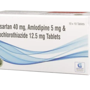 TELMISARTAN 40 MG + AMLODIPINE 5 MG + HYDROCHLOROTHIAZIDE 12.5 MG 10 TABLETS