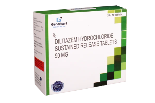 DILTIAZEM HYDROCHLORIDE 90 MG(SR) 10 TABLETS