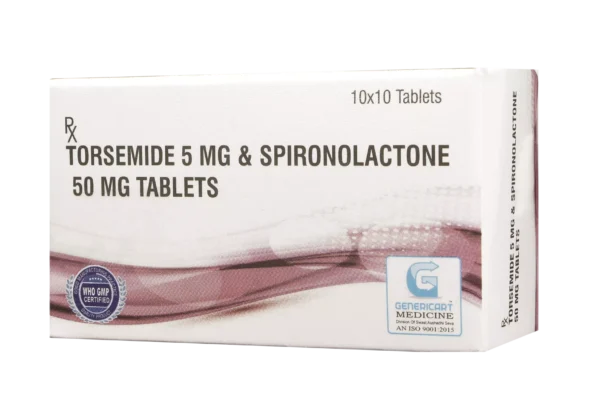 TORSEMIDE 5 MG + SPIRONOLACTONE 50 MG 10 TABLETS