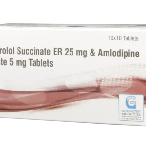 METOPROLOL (ER) 25 MG + AMLODIPINE 5 MG 10 TABLETS