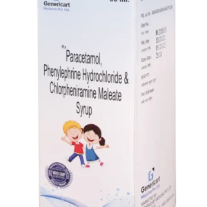 CHLORPHENIRAMINE MALEATE 1 MG + PARACETAMOL 125 MG + PHENYLEPHRINE 2.5 MG 60 ML.