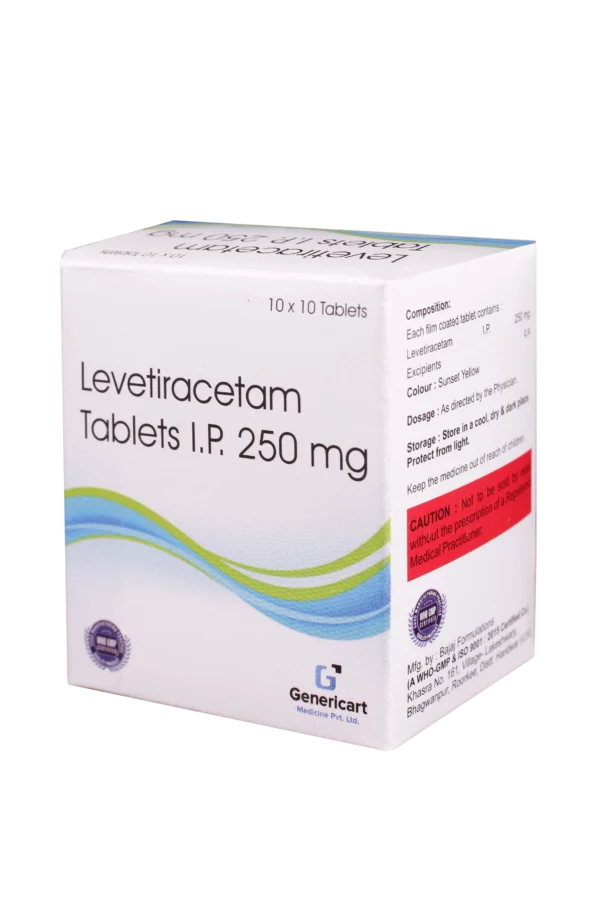 STRIP of 10 TAB. Rx Prescription Required LEVETIRACETAM 250MG Manufacturer : LIFE MAX CANCER