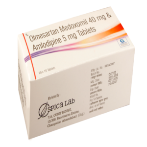 OLMESARTAN MEDOXOMIL 40 MG + AMLODIPINE 5 MG 10 TABLETS