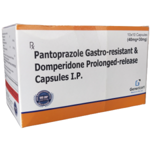 PANTOPRAZOLE 40 + DOMPERIDONE (SR) 30 MG 10 CAPSULES