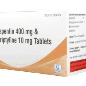 GABAPENTIN 400 MG + NORTRIPTYLINE 10 MG  10 TABLETS