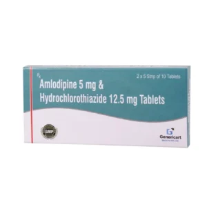 AMLODIPINE 5 MG + HYDROCHLOROTHIAZIDE 12.5 MG 10 TABLETS