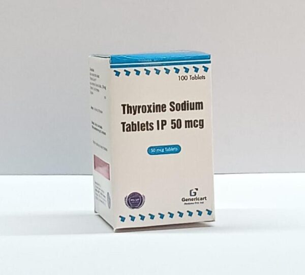 THYROXINE SODIUM 50 MCG 100 TABLETS