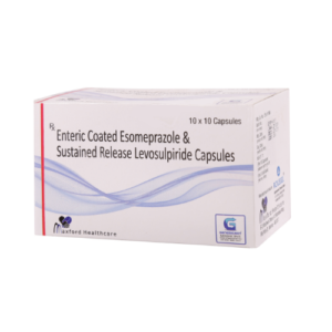 ESOMEPRAZOLE MAGNESIUM 40 MG + LEVOSULPIRIDE 75 MG SR 10 CAPSULES