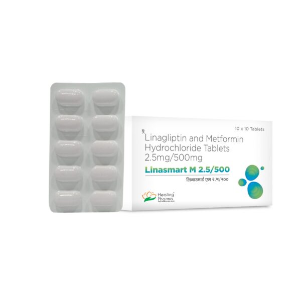 Linasmart M 2.5/500 10 TABLETS