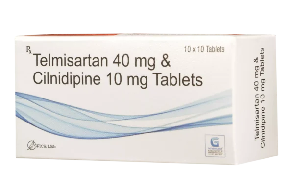 TELMISARTAN 40 MG + CILNIDIPINE 10 MG 10 TABLETS - medsin.in