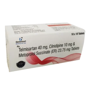 TELMISARTAN 40 MG + CILNIDIPINE 10 MG + METOPROLOL SUCCINATE (ER) 23.75 MG  10 TABLETS