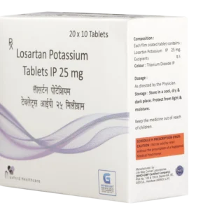 LOSARTAN POTASSIUM 25 MG  10 TABLETS