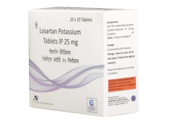 LOSARTAN POTASSIUM 25 MG 10 TABLETS