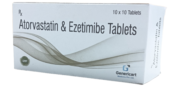 ATORVASTATIN 10 MG + EZETIMIBE 10 MG 10 TABLETS