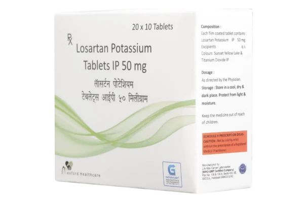 LOSARTAN POTASSIUM 50 MG 10 TABLETS