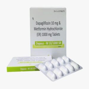 DAPAGLIFLOZIN 10 MG + METFORMIN HYDROCHLORIDE IP 1000 MG(ER)  10 TABLETS