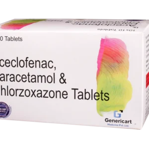 ACECLOFENAC 100 MG + PARACETAMOL 325 MG + CHLORZOXAZONE 250 MG 10 TABLETS