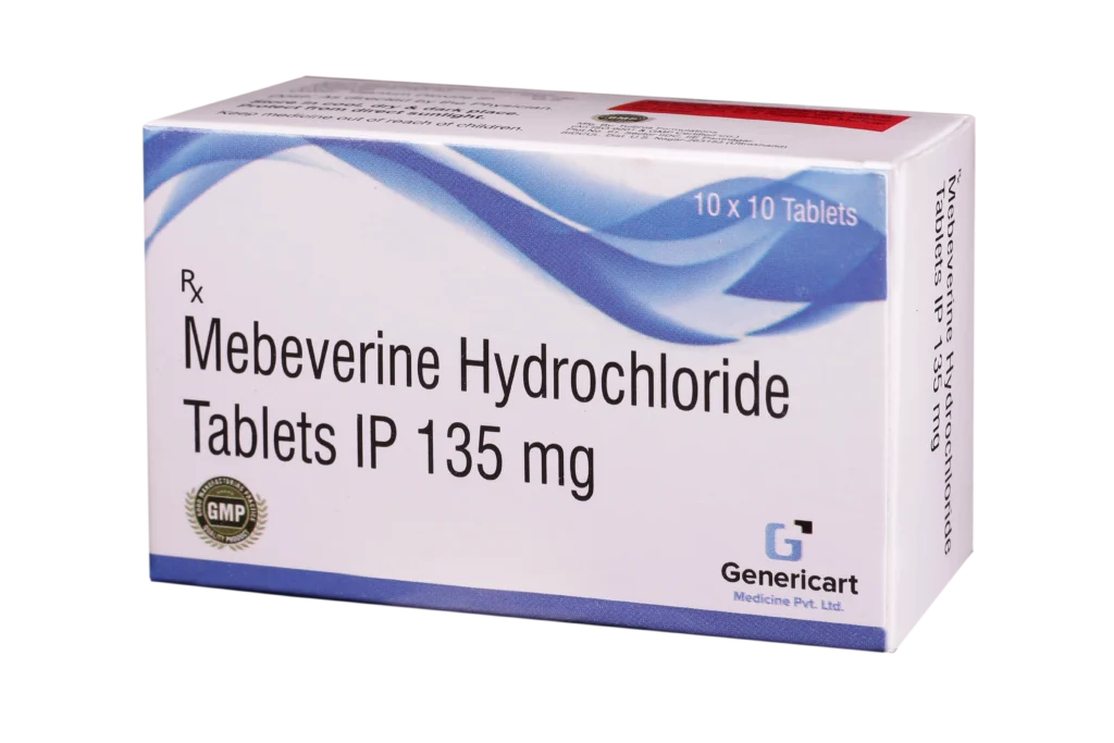 MEBEVERINE HYDROCHLORIDE 135 MG 10 TABLETS - medsin.in