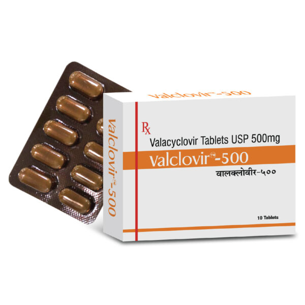 Valclovir 500mg 10 TABLETS