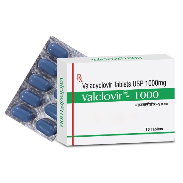 Valclovir 1000mg 10 TABLETS
