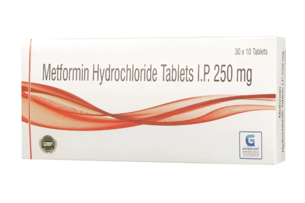 METFORMIN HYDROCHLORIDE 250 MG 10 TABLETS