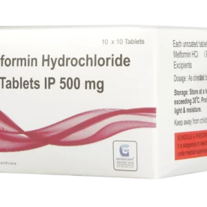 METFORMIN HYDROCHLORIDE 500 MG 10 TABLETS
