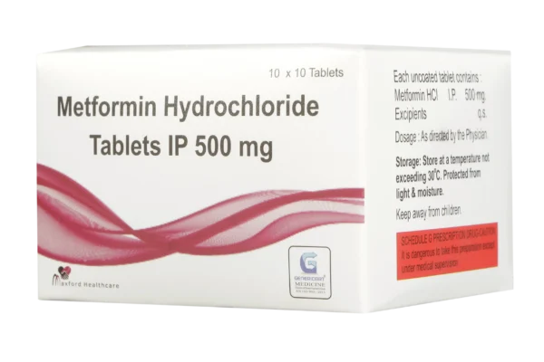 METFORMIN HYDROCHLORIDE 500 MG 10 TABLETS