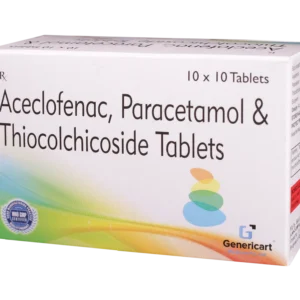 ACECLOFENAC 100 MG + PARACETAMOL 325 MG + THIOCOLCHICOSIDE 4 MG 10 TABLETS