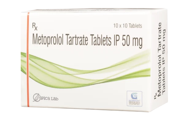 METOPROLOL TARTRATE 50 MG 10 TABLETS