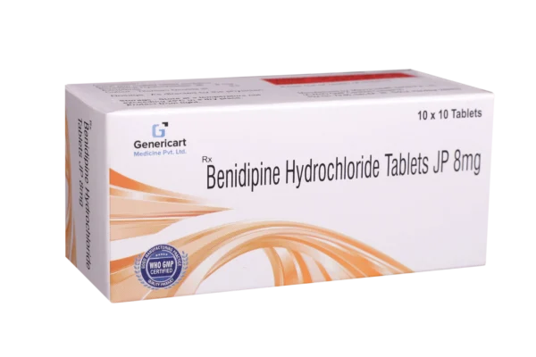 BENIDIPINE HYDROCHLORIDE 8 MG 10 TABLETS