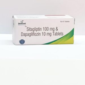 SITAGLIPTIN 100 MG + DAPAGLIFLOZIN 10 MG  10 TABLETS