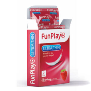 Funplay Ultrathin Strawberry 3 PCS