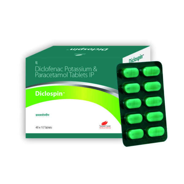 Diclospin Tab (GREEN) 10 TABLETS