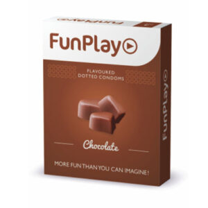 Funplay Chocolate Dotted Condom 3 PCS
